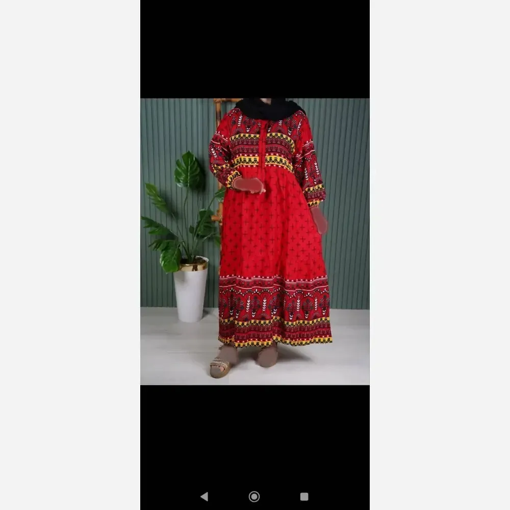 لباس ساحلی زنانه حاشیه دار نخی تابستانی فری سایز رنگی