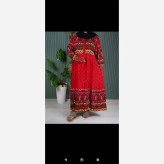 لباس ساحلی زنانه حاشیه دار نخی تابستانی فری سایز رنگی