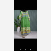 لباس ساحلی زنانه حاشیه دار نخی تابستانی فری سایز رنگی