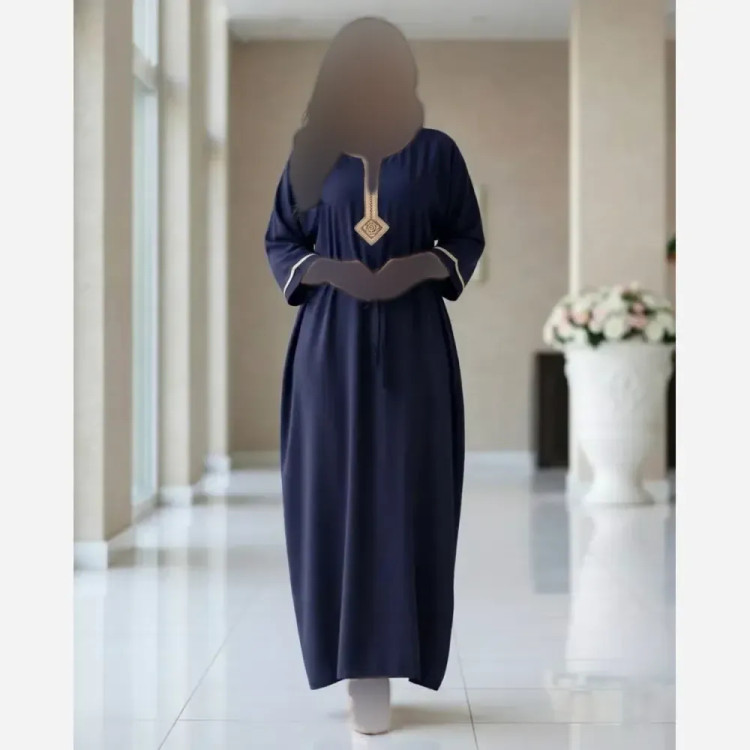 پیراهن زنانه طلا کوب نخ وارداتی فری سایز رنگ استخوانی و بنفش