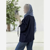 کت آستین بندی لنین شبنم فری سایز تا 48