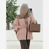 کت آستین بندی لنین شبنم فری سایز تا 48