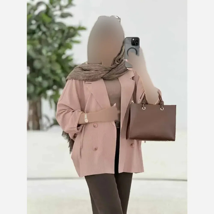 کت آستین بندی لنین شبنم فری سایز تا 48