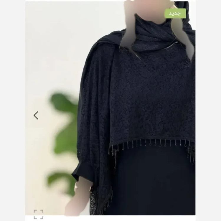دوتیکه مجلسی رویال سارافن بوگاتی و رویه دانتل مشکی فری سایز 38 تا 48