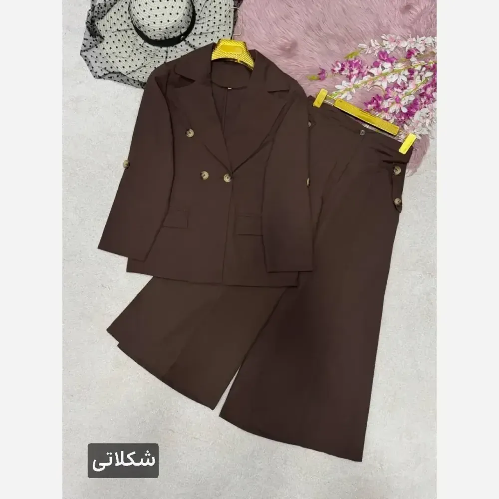 کت و شلوار لنین زنانه مدل رویا رنگ بندی متنوع سایز 38 تا 48