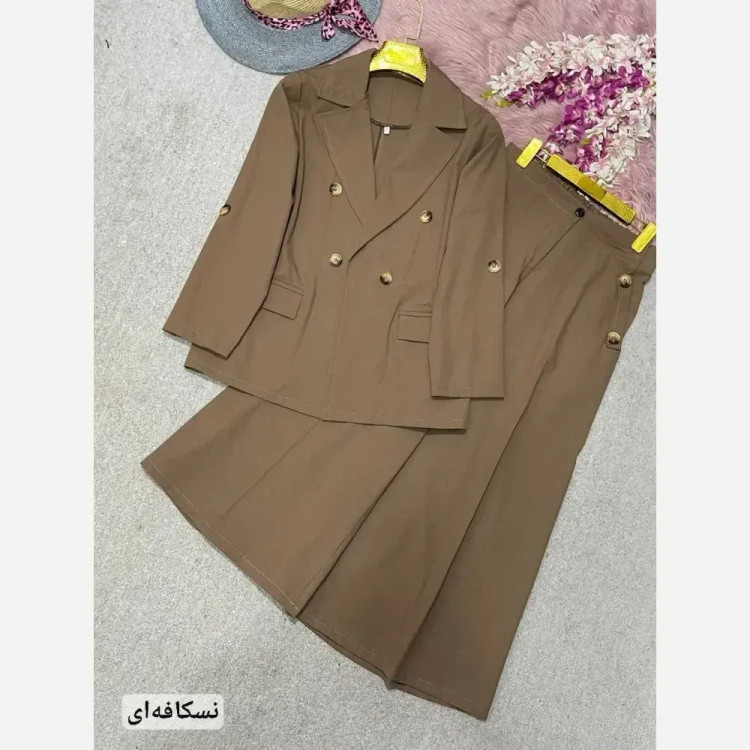 کت و شلوار لنین زنانه مدل رویا رنگ بندی متنوع سایز 38 تا 48