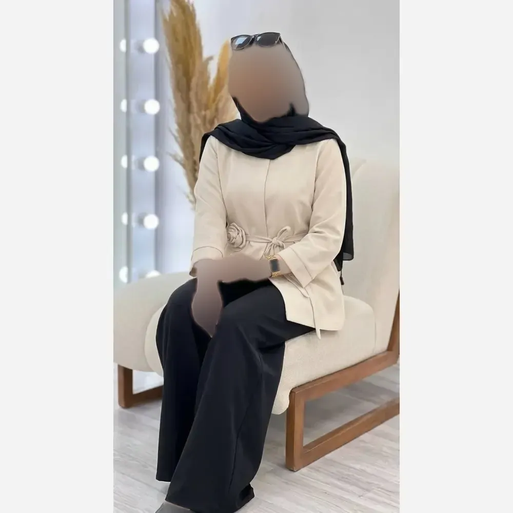 کت تک زنانه طرح گل دبل مازراتی فری سایز 38 تا 48