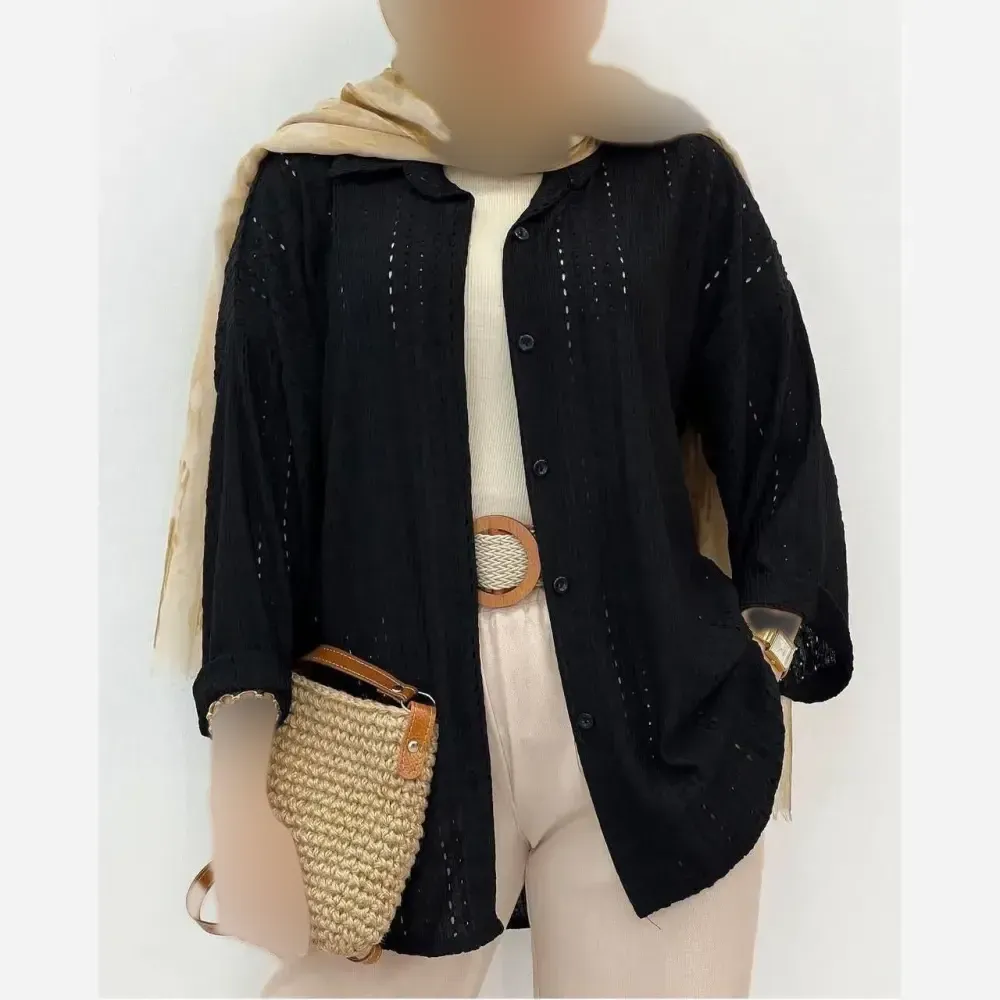 شومیز مراکشی ژاله شیک و مجلسی ابریشم فری سایز