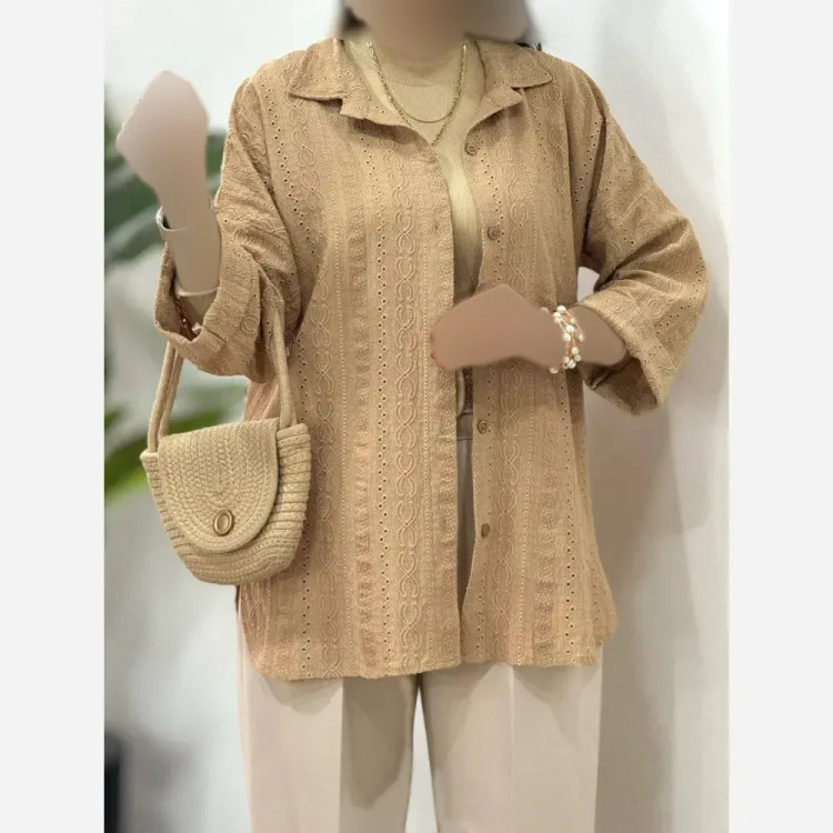 شومیز مراکشی ژاله شیک و مجلسی ابریشم فری سایز