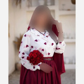 ست سه تیکه شومیز بوگاتی و دامن لنین پلاس رنگ زرشکی و سورمه ای سایز 38 تا 48
