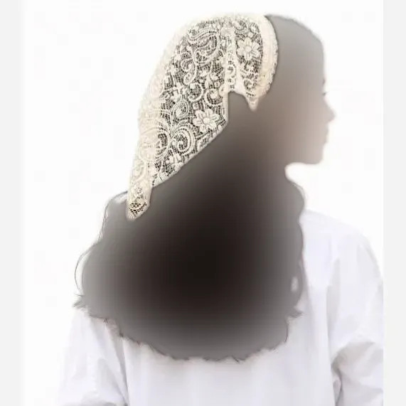 تل اسکارف گیپور طرحدار رنگ بندی متنوع قد 45 سانت