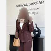 ست کت و شلوار زنانه کتان کشی عیدانه سایز 38 تا 46 فری