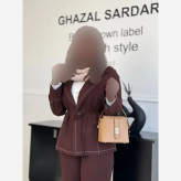 ست کت و شلوار زنانه کتان کشی عیدانه سایز 38 تا 46 فری