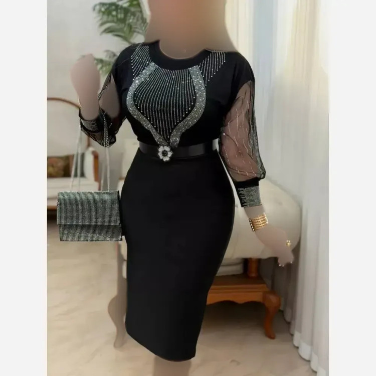 شومیز مجلسی ساعت شنی ویسکوز پنبه مشکی فری سایز 38 تا 48