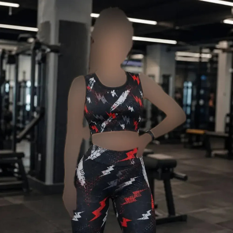ست ورزشی نیم تنه و شلوار فلامنت فول کش فری سایز