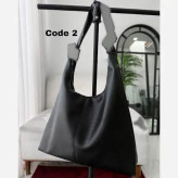 کیف بند گره ای چرمی سبک و جادار رنگ مشکی و موکا