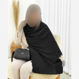 شال دور ریش پلیسه لمه دار سایز آزاد