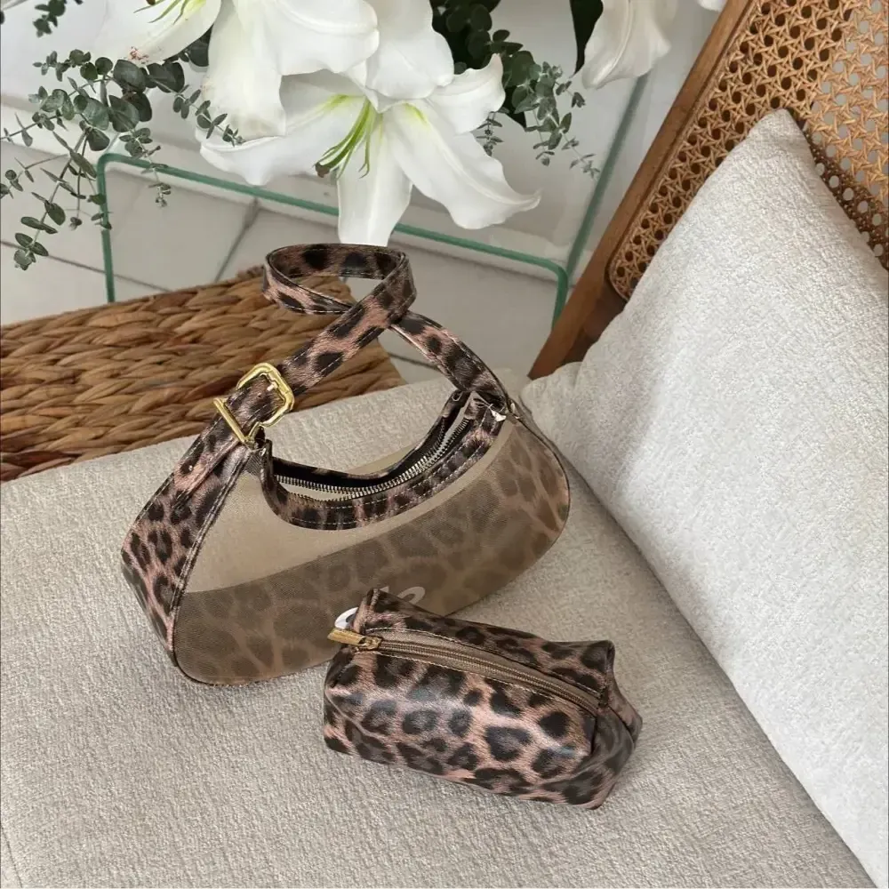 کیف چرمی زنانه طرح پلنگی سایز آزاد