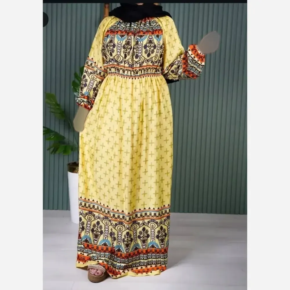 پیراهن ساحلی زنانه نخی حاشیه دار تابستانه فری سایز رنگی