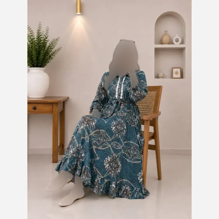 پیراهن پنبه نخی گلشید فری سایز
