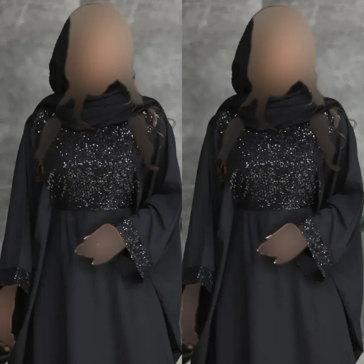 عبا مجلسی مشکی مدل شاهین جنس الیزه سایز فری مناسب محرم