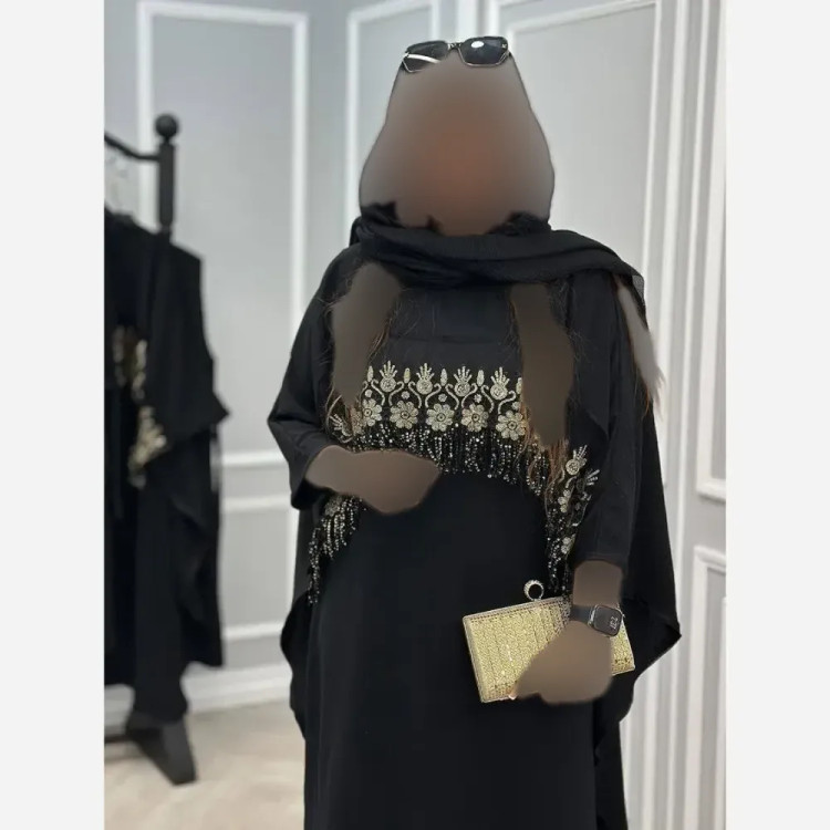سارافون شنل زنانه جنس بوگاتی رنگ مشکی فری سایز