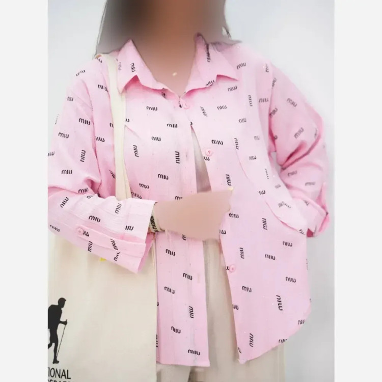 شومیز آستین باکسی زنانه جنس السا چاپی اکلیلی سایز 38 تا 46 رنگ بندی متنوع