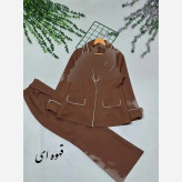 شومیز مانتویی لنین گلدوزی شده خنک سایز 38 تا 46