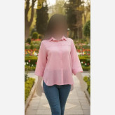 شومیز بغل دکمه شیشه ای درجه یک فری سایز