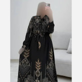 پیراهن ساحلی سنتی زنانه نخی فری سایز