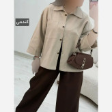 شومیز لنین آیسل نگین کوبی شده فری سایز