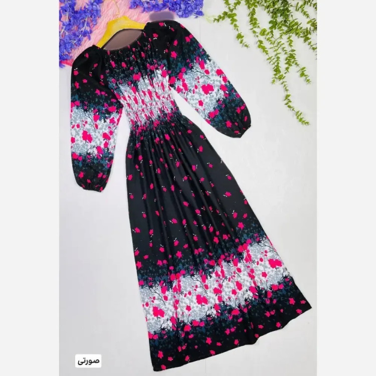 ساحلی زنانه نخ ایرانی مدل سیمین رنگ سورمه ای و کله غازی سایز 38 تا 50