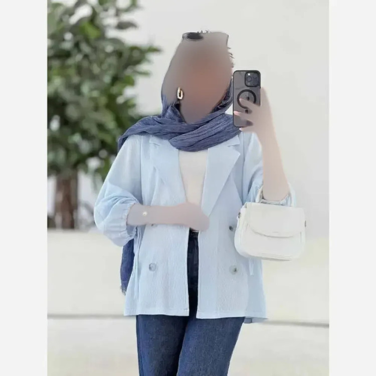 کت آستین بندی لنین شبنم فری سایز رنگی