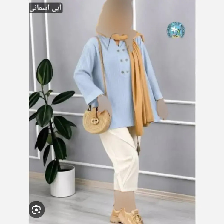 شومیز زنانه مدل صدف جنس سوپر آیوا درجه یک فری سایز