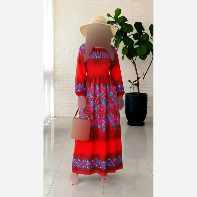 ساحلی زنانه نخ ایرانی خنک تابستانی طرح سحر سایز 38 تا 50