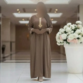 پیراهن طلا کوب نخ وارداتی خنک و تابستانه فری سایز
