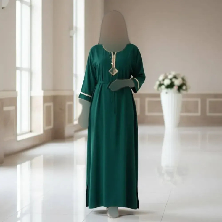 پیراهن طلا کوب نخ وارداتی خنک و تابستانه فری سایز