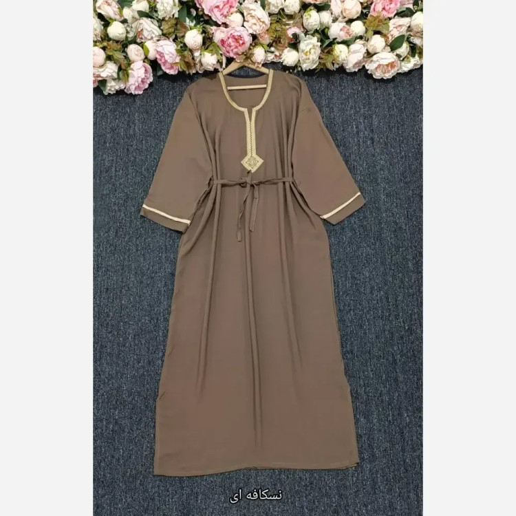 پیراهن طلا کوب نخ وارداتی خنک و تابستانه فری سایز