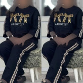 ست زنانه آرتینا جنس پنبه گلکسی رنگ مشکی سایز فری 36 تا 46