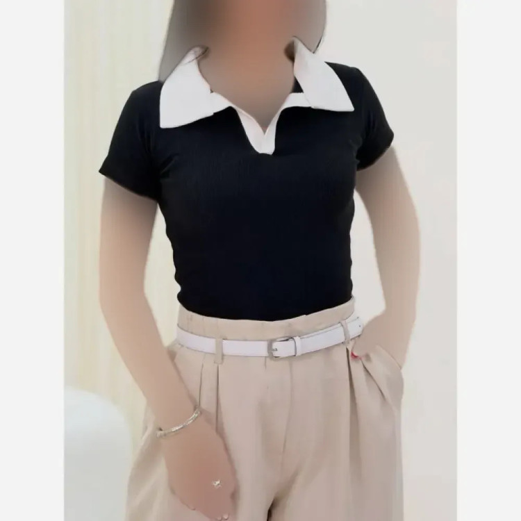 پلوشرت پنبه کبریتی درجه یک فری سایز زنانه