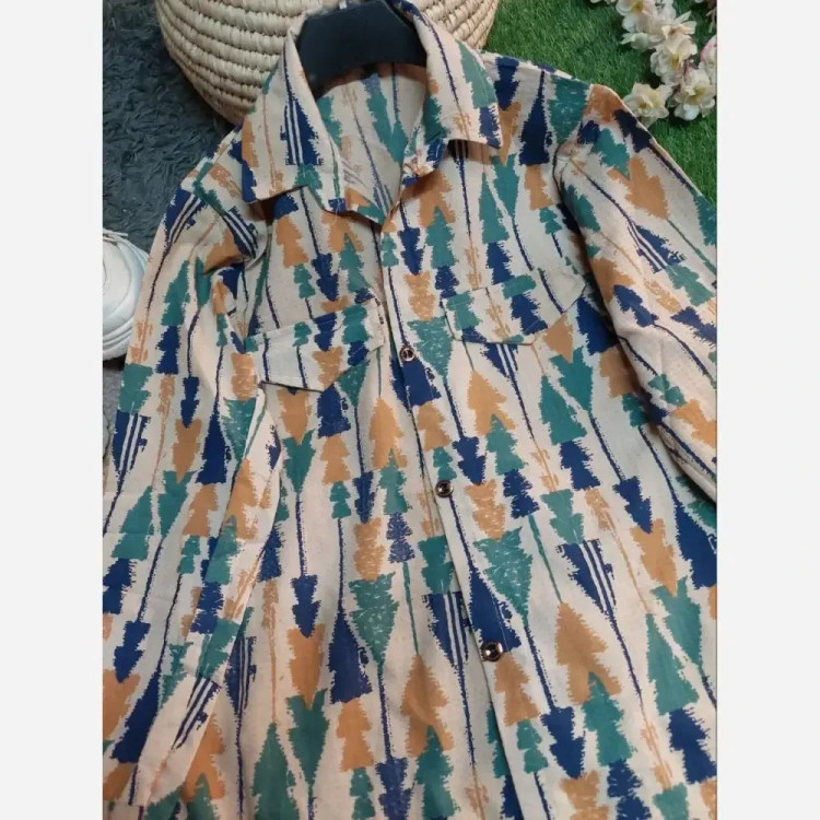 شومیز زنانه لنین اعلا طرح گلبرگ فری سایز 38 تا 46