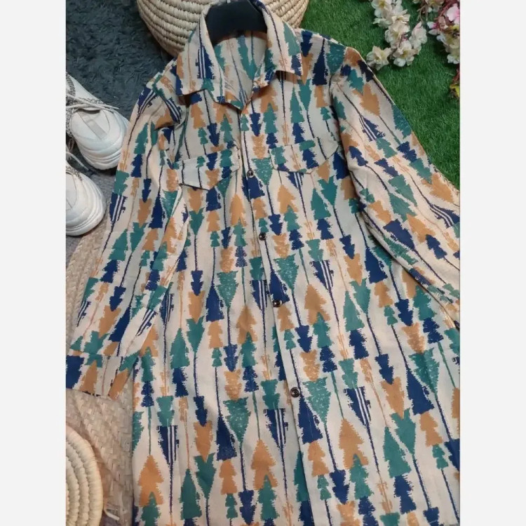 شومیز زنانه لنین اعلا طرح گلبرگ فری سایز 38 تا 46