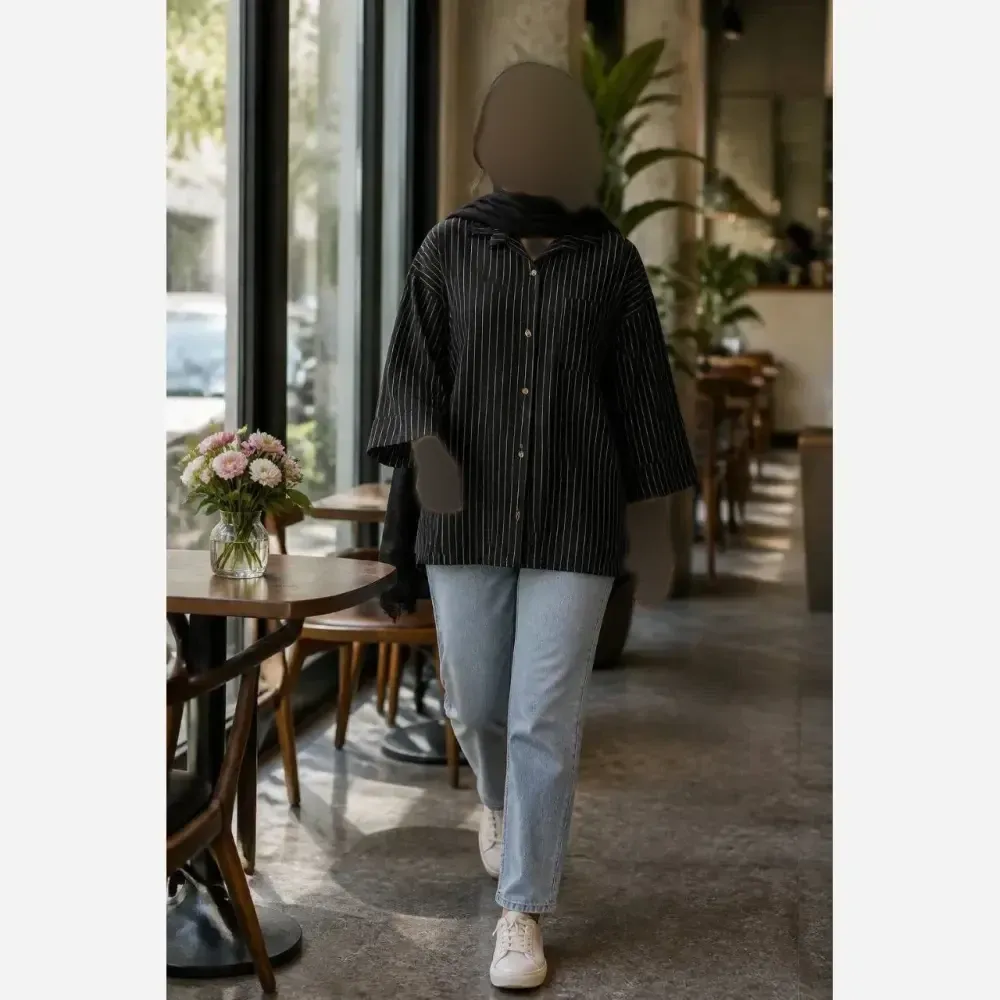 شومیز مانتویی مراکشی دیپلمات درجه یک سایز فری فریز سایز 38 تا 50