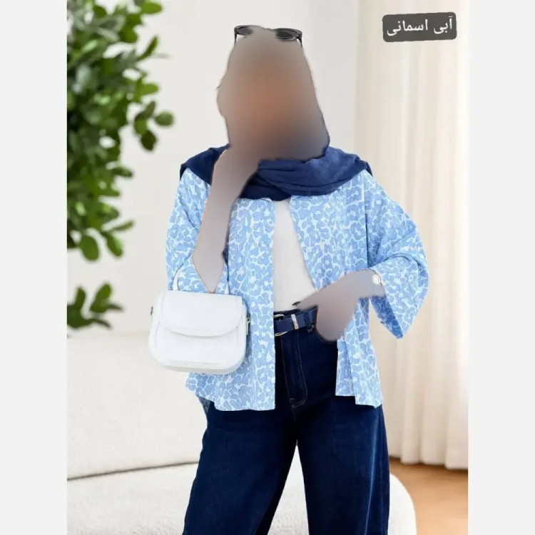 مانتو شیمبا جنس ایوا خنک طرحدار فری سایز