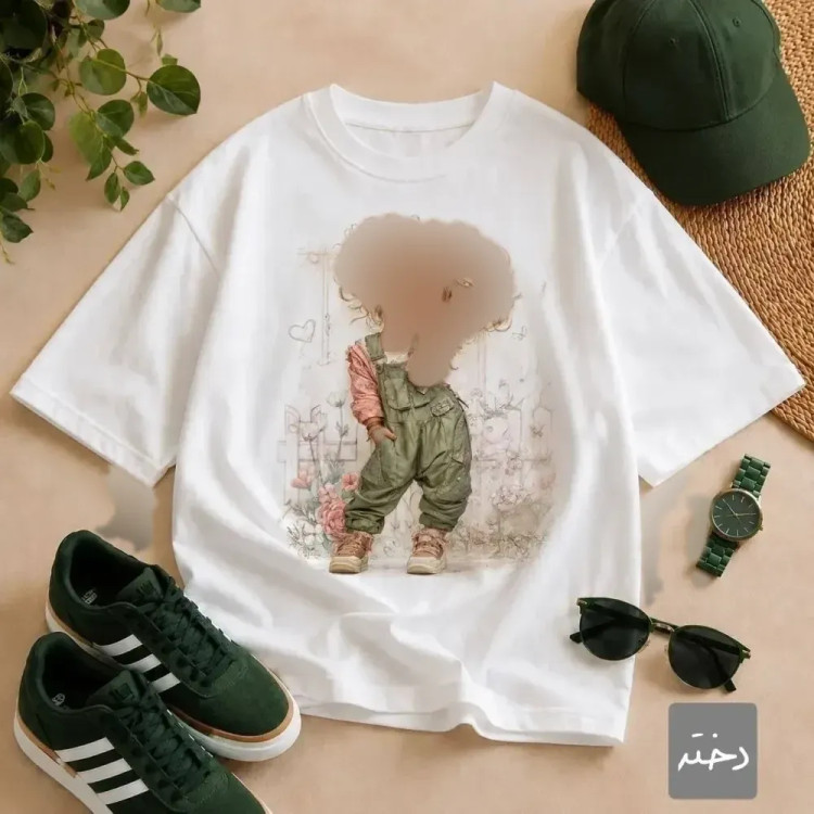 تیشرت لانگ عروسکی سوپر پنبه سایز 38 تا 48