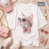 تیشرت لانگ عروسکی سوپر پنبه سایز 38 تا 48