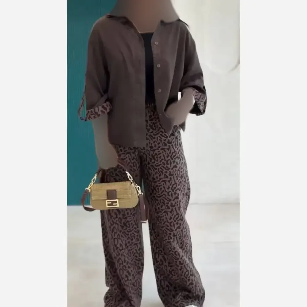 ست شومیز و شلوار زنانه جنس بوگاتی مدل ملورین فری سایز