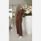 ست تیشرت شلوار زنانه گلکسی پنبه فری سایز رنگ بندی متنوع
