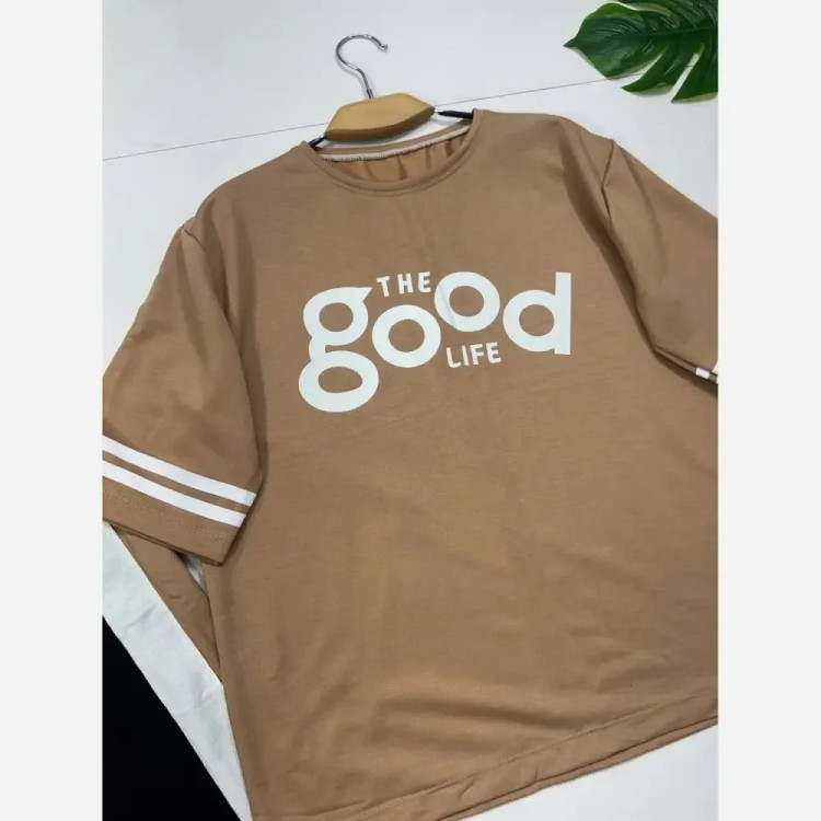 ست لباس راحتی زنانه پنبه گلکسی مدل good سایز فری 38 تا 46