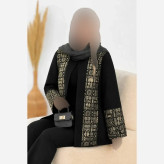 کت زنانه مدل ماندانا جنس پرشین مکانیک و سوزن دوزی فری سایز شیک و مجلسی